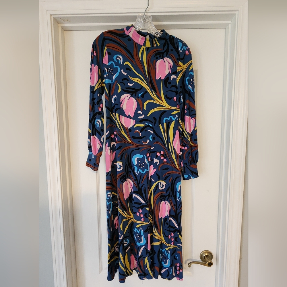 Boden Floral Midi Dress, 4P